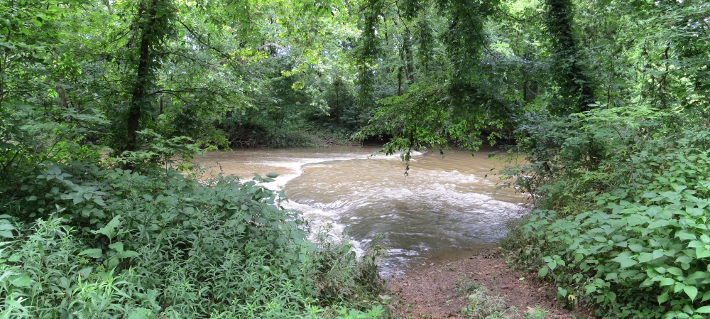 Ford over Bull Creek near Bull Creek Camp tour stop